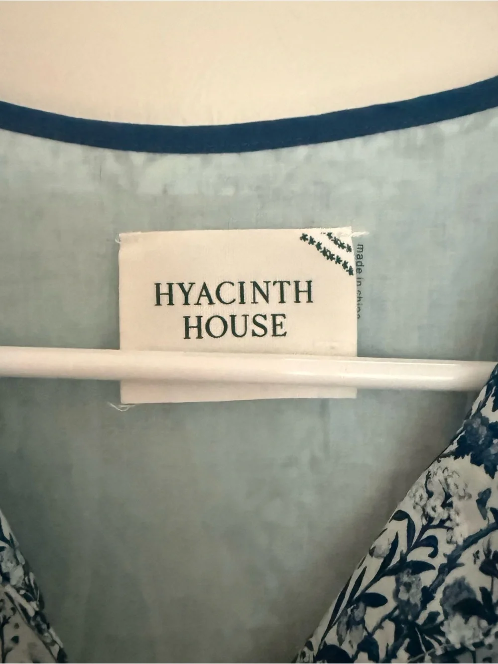 HYACINTH HOUSE Tuckernuck Rosaleigh Blue Floral Mini Dress - Picture 6 of 9